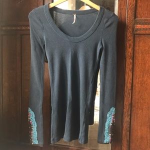 Embellished Thermal T-shirt